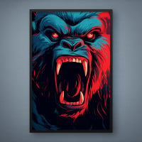 Quadro Decorativo Colorful Monkey