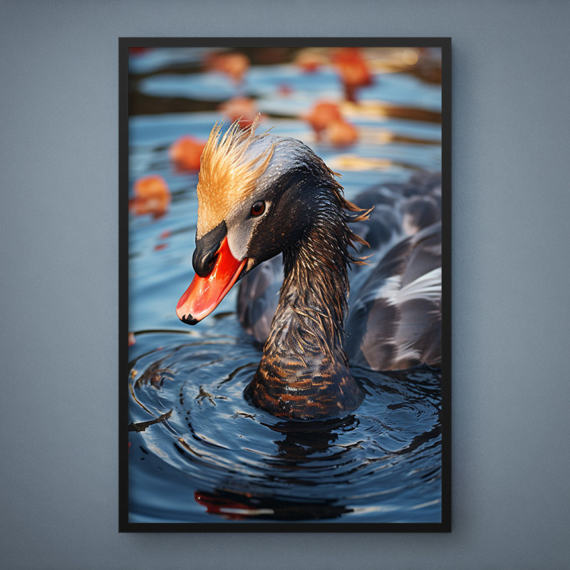 Quadro Decorativo Ganso no Lago