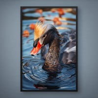 Quadro Decorativo Ganso no Lago