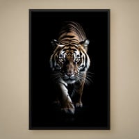 Quadro Decorativo Tigre em Desenho