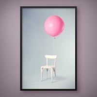 Quadro Decorativo Pink Balloon