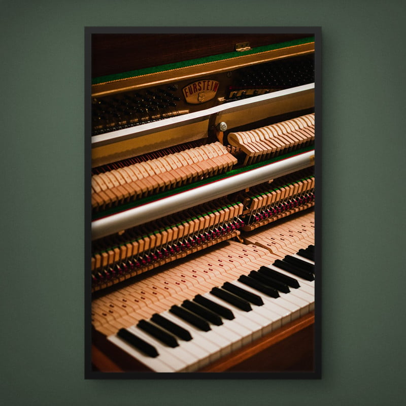 Quadro Decorativo Piano Aberto