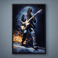 Quadro Decorativo Guitarrista