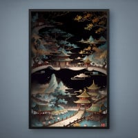 Quadro Decorativo Noite Oriental