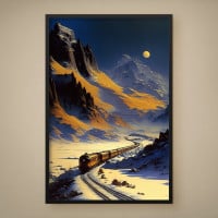 Quadro Decorativo Trem da Meia Noite