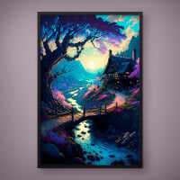 Quadro Decorativo Trem da Meia Noite