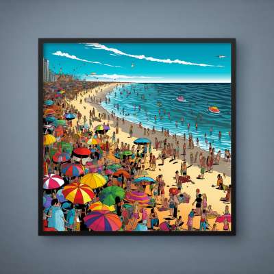 Quadro Decorativo Verão na Praia