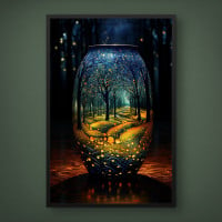 Quadro Decorativo Vaso Paisagístico