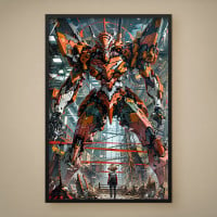 Quadro Decorativo Mega Robô