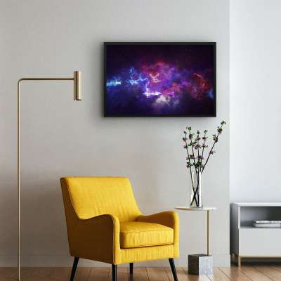 Quadro Decorativo Nebulosas Coloridas III