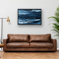 Quadro Decorativo Abstrato Pinceladas al Mare