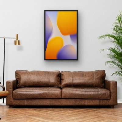 Quadro Decorativo Abstrato Gradiente Suave