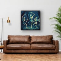 Quadro Decorativo Dança das Caveiras