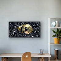 Quadro Decorativo Moeda Bitcoin I