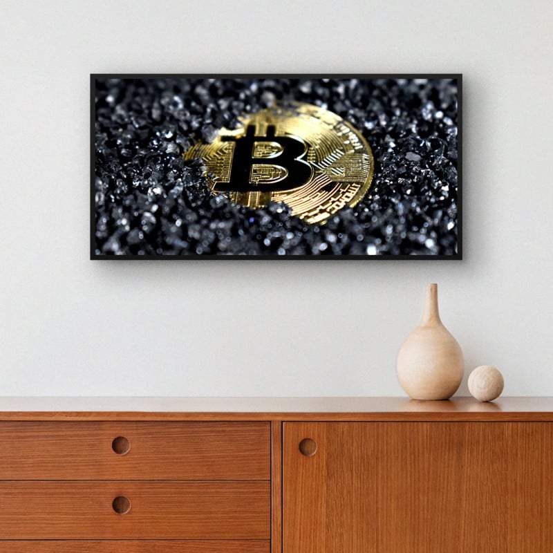 Quadro Decorativo Moeda Bitcoin I