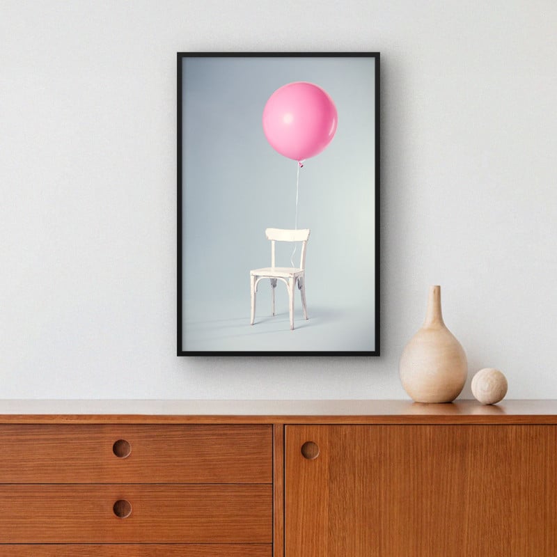 Quadro Decorativo Pink Balloon