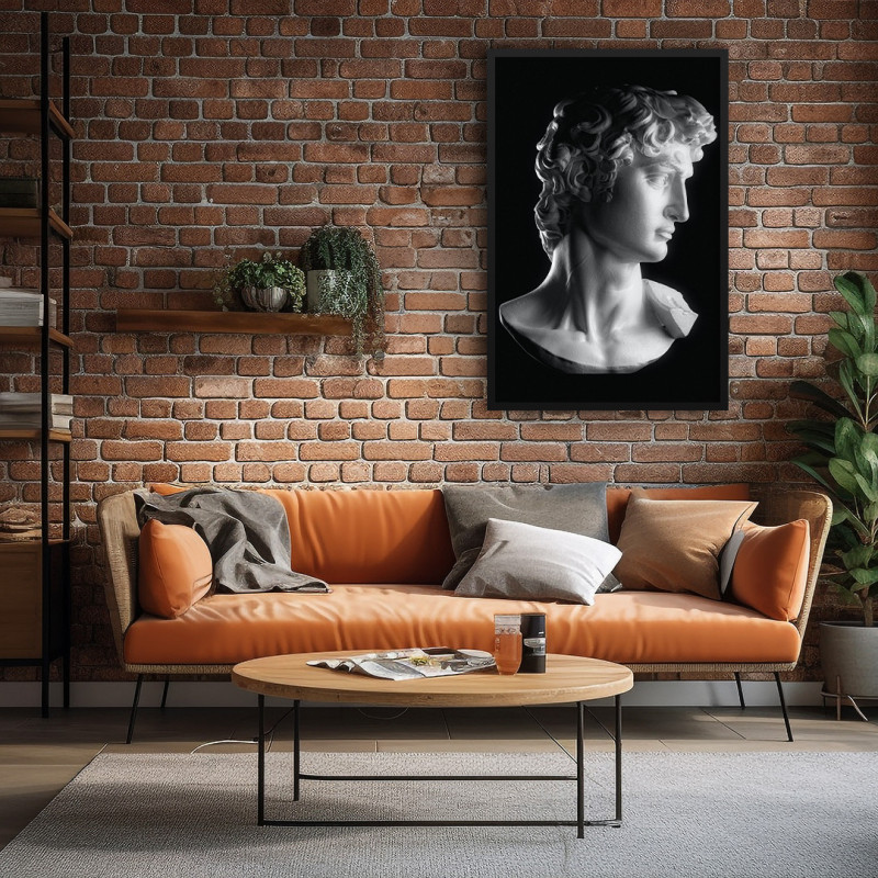 Quadro Decorativo Busto de David