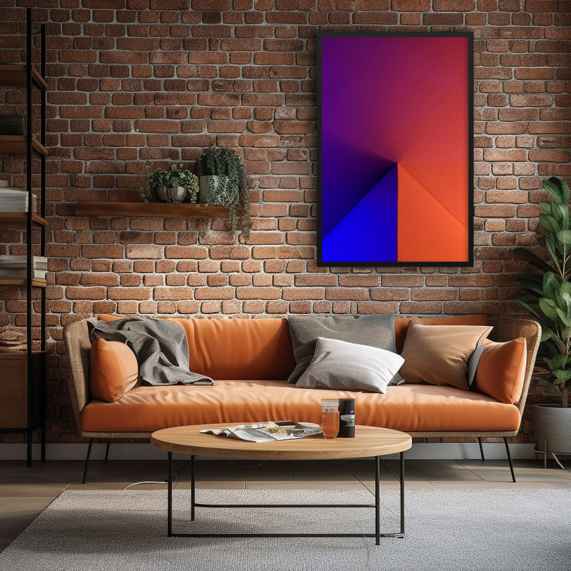 Quadro Decorativo Pirâmide Iluminada