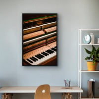 Quadro Decorativo Piano Aberto