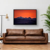 Quadro Decorativo Por do Sol das Montanhas