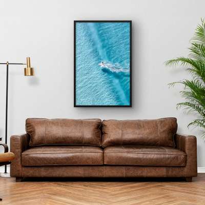 Quadro Decorativo Surfista em Ação