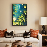 Quadro Decorativo Rio com Flores III