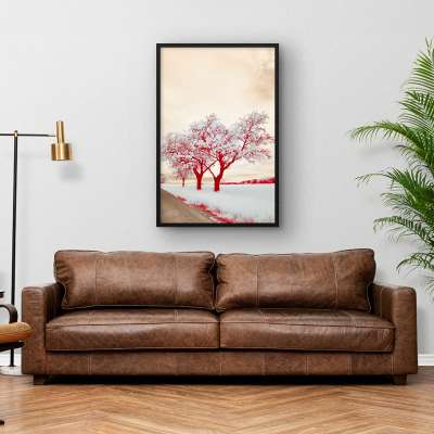 Quadro Decorativo Red&White