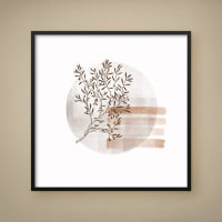 Quadro Decorativo Sketch Folhas