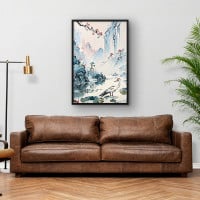 Quadro Decorativo Aquarela Oriental