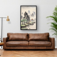 Quadro Decorativo Aquarela Oriental I