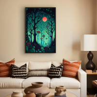 Quadro Decorativo Floresta Psicodélica I