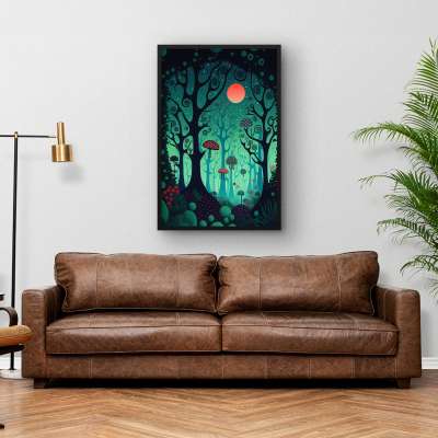 Quadro Decorativo Floresta Psicodélica I