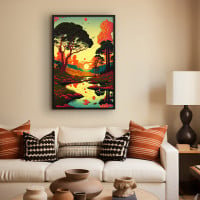 Quadro Decorativo Paisagem Retô