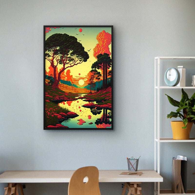 Quadro Decorativo Paisagem Retô