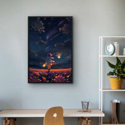 Quadro Decorativo Estrelas Cadentes