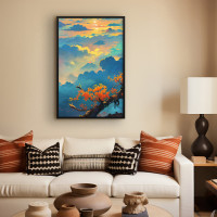 Quadro Decorativo Galho nas Nuvens