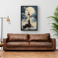 Quadro Decorativo Tempestade no Farol