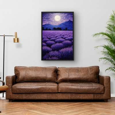 Quadro Decorativo Campo Roxo