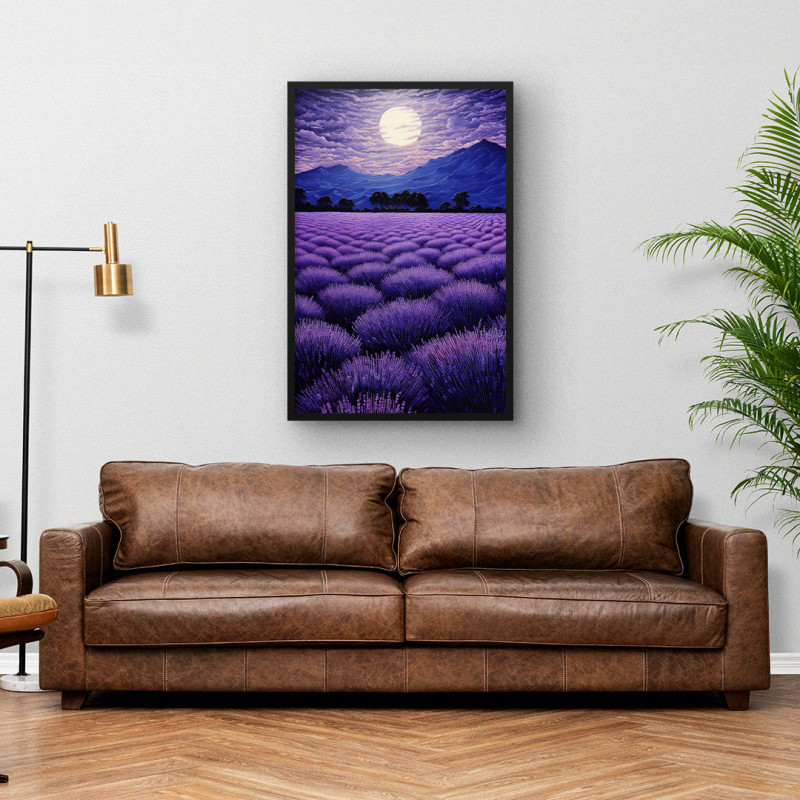 Quadro Decorativo Campo Roxo