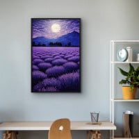 Quadro Decorativo Campo Roxo