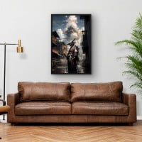 Quadro Decorativo Robô Samurai