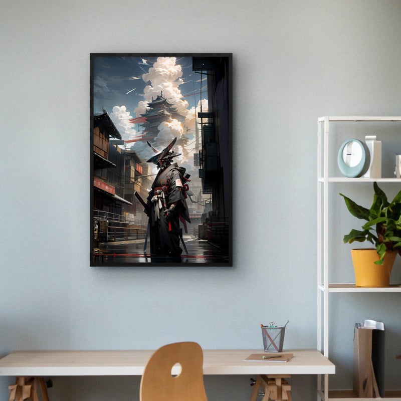 Quadro Decorativo Robô Samurai