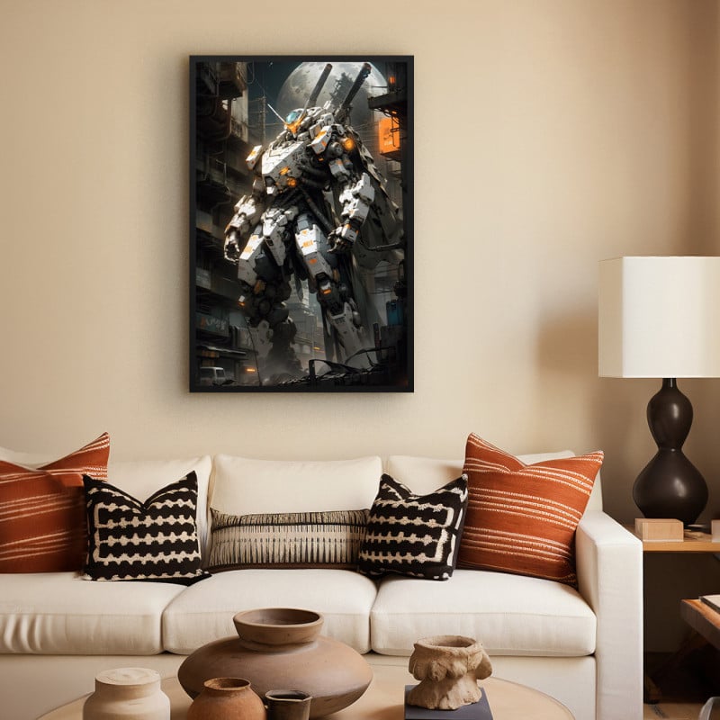 Quadro Decorativo Mega Robô