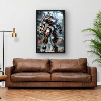 Quadro Decorativo Robô Japonês