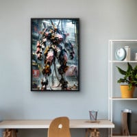 Quadro Decorativo Robô Japonês