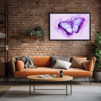 Quadro Decorativo Purple Butterfly