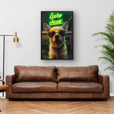 Quadro Decorativo Stylish Chihuahua