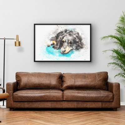 Quadro Decorativo Cute Dachshund