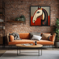 Quadro Decorativo Cavalo Egípcio