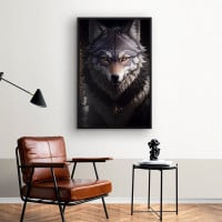 Quadro Decorativo Lobo Alfa